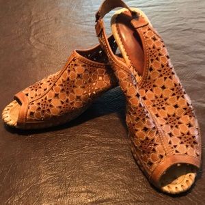 Camel colored sandals